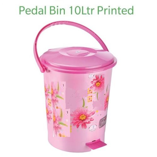 10L Plastic Foot Pedal Dustbin Trash Can GarbageWaste Bucket