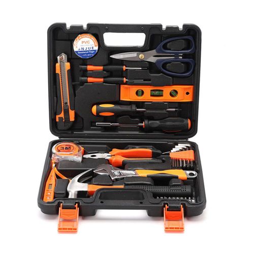 32 Piece Tool Set General Household Hand Kit With Plastic Toolbox Storage Case