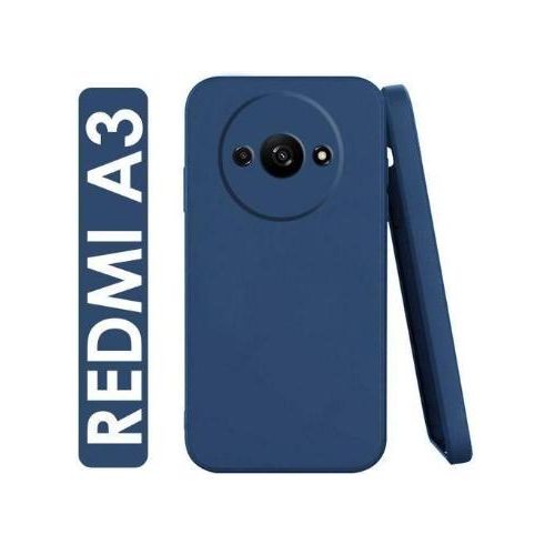Soft Silicone Back Cover for Xiaomi Redmi A3 - Blue, anti-fingerprint, anti-scratch, durable silicone case