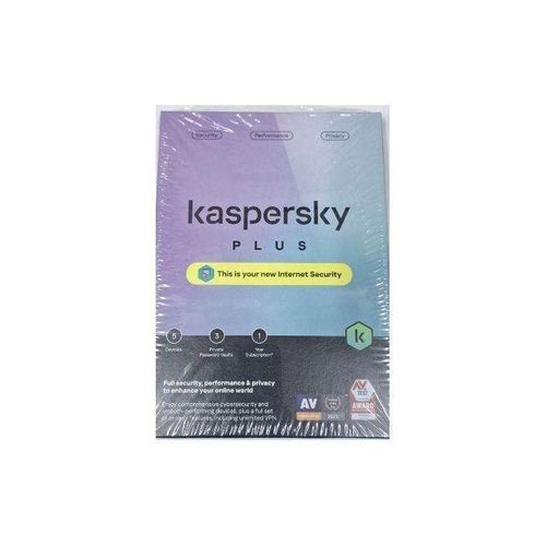Kaspersky- Plus 5 Internet Security - 5 Devices 1 Year Subscription