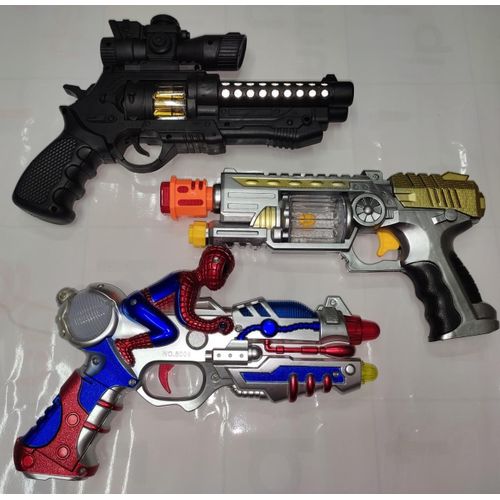 Battery Operated Flash Lights Gun Toy Gun