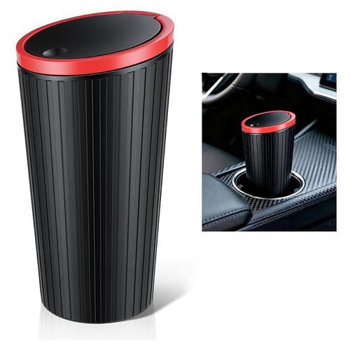 Mini Push Button Car Bin Trash Can Compact Size Ideal For Car Home Office Bedroom