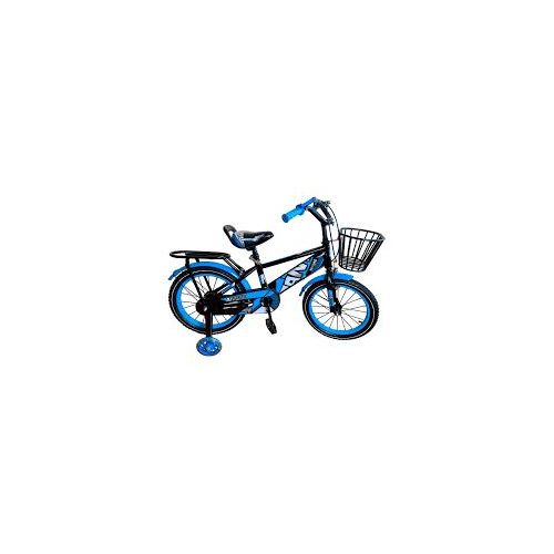 TurboSport Size 16 Kids Bicycle Black & Blue For Ages 4–7 years