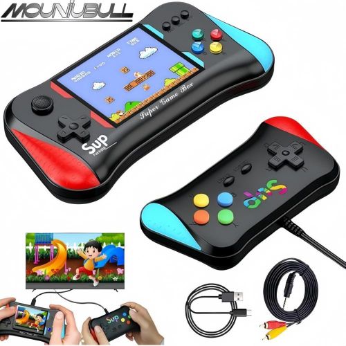 Sup Retro Handheld Game Console 500 in 1 - Portable Mini Pocket Video Game Box with Gamepad Controller, Support 2 Players & TV Screen Output for Kids & Adults