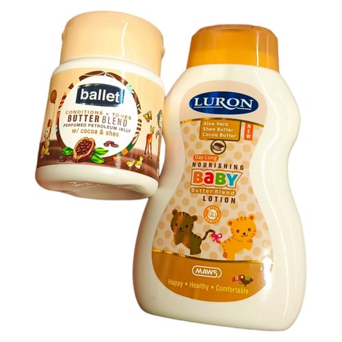 Butter Blend Petroleum Jelly + Baby Lotion COCOA SHEA BUTTER ALOE VERA NOURISHING MOISTURIZING jm