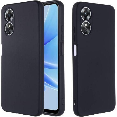 Oppo A17 Slim Smooth Soft Anti-fingerprint Silicone TPU Cover Case Protective Phone Case