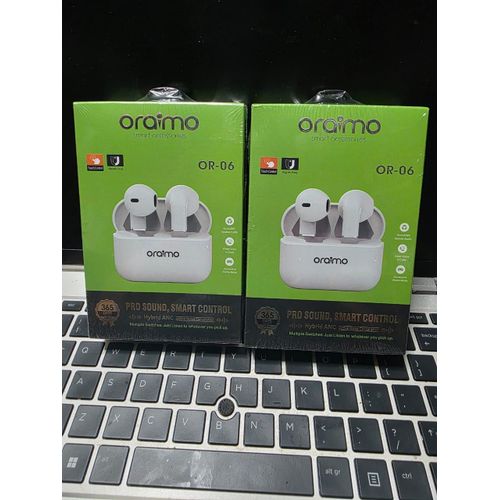 Oraimo Wireless Bluetooth Audio Earbuds Airpods Pro - White