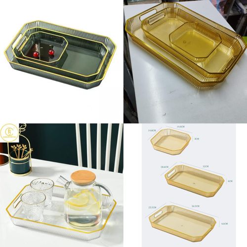 Gold Rectangular Serving Trays