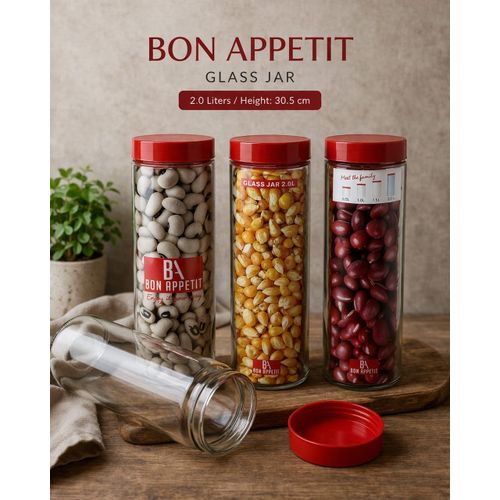 2L Spaghetti Jar With Lid Airtight Food Storage Containers for Kitchen Storage