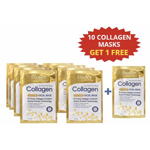 Collagen Anti-Aging Facial Mask – 25g (5-Pack / 10+1 Promo)