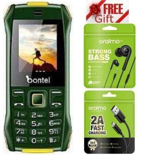 L400 1.77 Screen Big Speaker, Powerbank Option - Button Phone+ Fast Charge Cable + Earphones