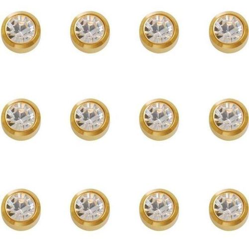 2 piece gold coated studs