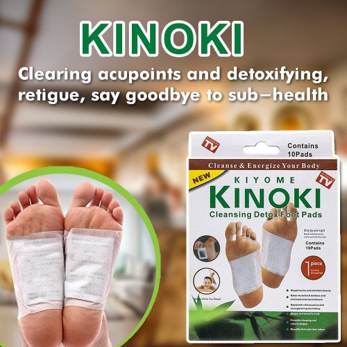 Foot Patch 1 Box (10 Pads) Kinoki Cleansing Detox Foot Pads (Original/Ginger & Salt)