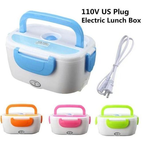 Premium 2-in-1 Electric Heated Lunch Box – 1.5L Portable Food Warmer and Thermal Bento Box with Removable Stainless Steel Container and US Power Plug Cord (Available in Multiple Colors)