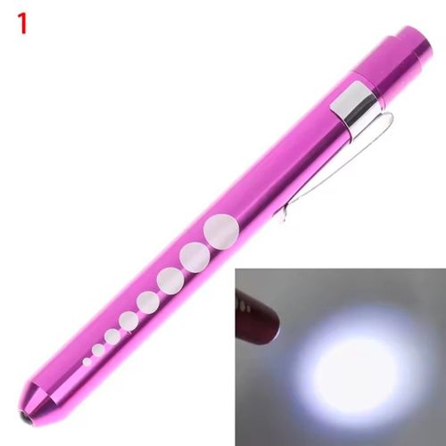 1Pc Reusable LED Medical Penlight Flashlight with Pupil Gauge Pocket Clip Pen Light Torch Lamp For Nurses Doctors eye pupil assessment GCS