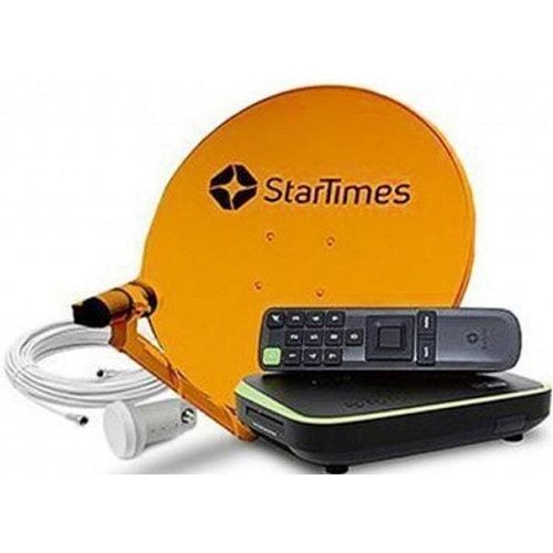 Startimes Complete Satellite Dish Kit With Full HD Decoder – 60cm Dish + LNB + Mounting Bracket