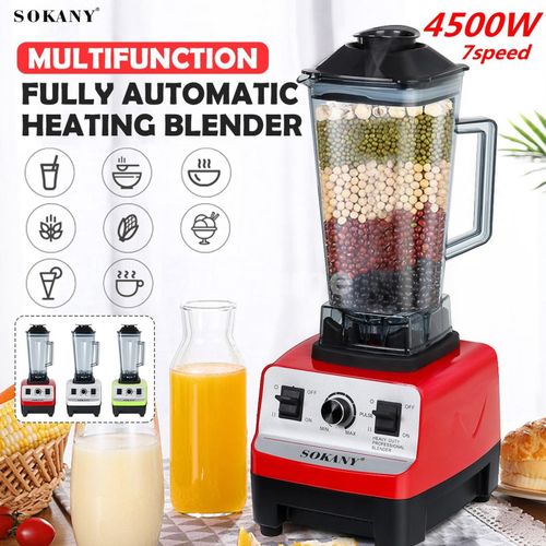 Heavy Duty Blender Commercial Juicer 6 Blade 4500w