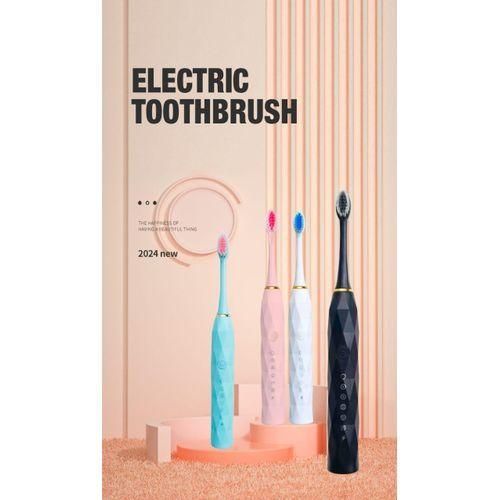 Smart Electric Toothbrush Vibration Dental Cleaner, Rechargeable Oral Toothbrush for Teeth Whitening, Stain Removal, Plaque Control, and Oral Care for a Bright Smile