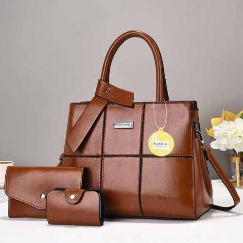 Classy Ladies & Women 3 in 1 Leather Shoulder bags Handbags Set bags