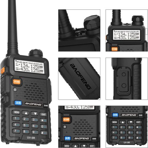 Baofeng UV-5R Portable Two-Way Radio – Emergency Alert & VOX Support