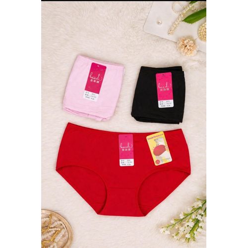 3PC Ladies Comfortable Cotton Panties