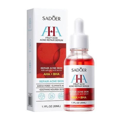 AHA + BHA Fruit Acid Acne Repair Serum, With Salicylic Acid , Shrinks Pores, Eliminates Acne, Nourish and Smoothens Skin, Repair Acne Marks
