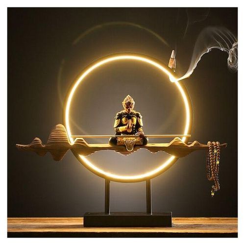 Chinese Zen Layout Living Room Sun Wukong Backflow Incense Burner Desktop Decoration Home