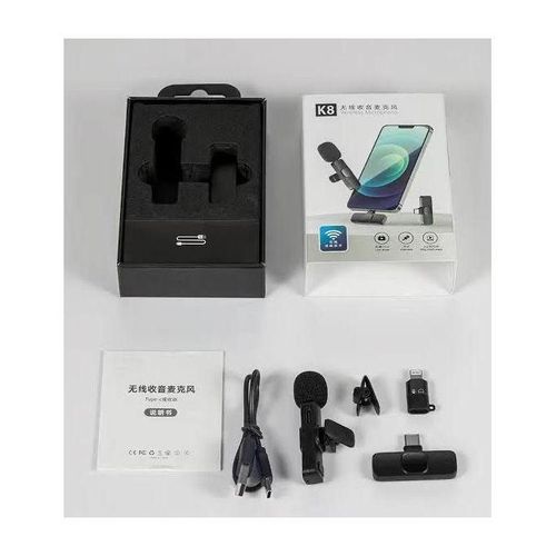 Studio Quality K8 Wireless Mic For Online Classrooms, Vlogging, And Conference Recording