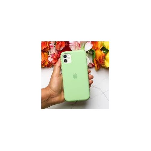 Liquid Silicone Slim Shockproof Phone Cover Soft Cute Protective COVER FOR IPHONE 12PROMAX-GREEN