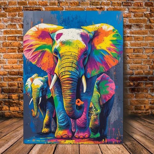 Elephant Canva Printed Art