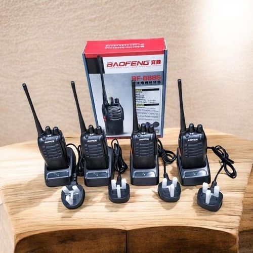 BF-888S 1500MAh Li-ion Battery Stable Performance Security Hand Held Security Walkie Talkie Radio Calls-4 Pieces