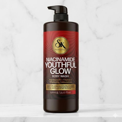 Niacinamide Youthful Glow Body Wash Brightening Complexion Whitening Formulation Deep Cleansing
