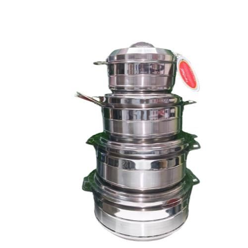 4pcs Stainless Steel Hotpots