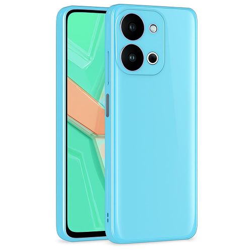 Soft Silicone Slim Fit Cover Anti-Scratch Shockproof Case for vivo Y28 - Light Blue