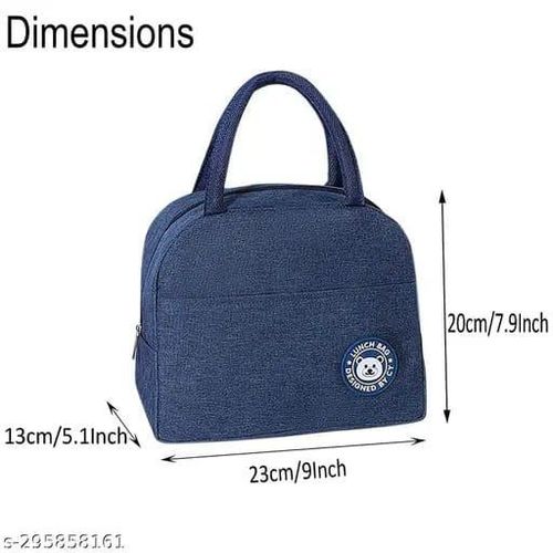 blue insulated luch bag