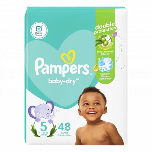 Jumbo Unisex Pants Size 5 (11-25kg) - 48 Count Breathable Design & Cotton-Soft Comfort for Peaceful Sleep