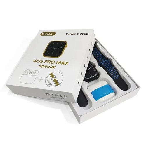 Smart W26 Pro Max Series 8 Smartwatch Bluetooth Connectivity Free AirPods