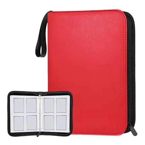 Durable 400 Double Sided Album Holder Organizer Display Gathering Card Toy Zip 400 Cards Album Display Holder for Sports Cards