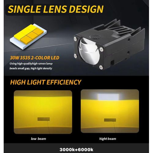 BEHIND THE GRILL SINGLE LASER FOG PROJECTORS YELLOW