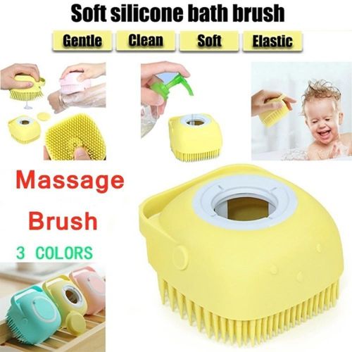 Silicone Exfoliating Brush With A Soap Dispenser