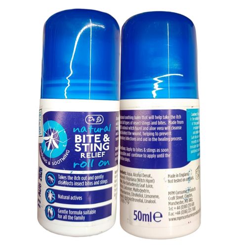 Natural BITE & STING RELIEF Roll On ITCHINESS MOSQUITO/INSECTS FAMILY jm