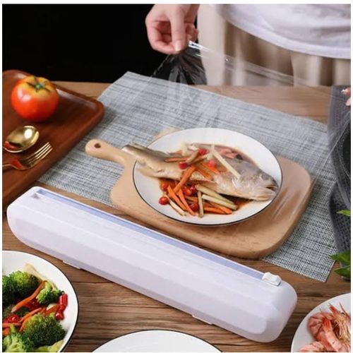 Foil & Cling Film Wrap Dispenser – Kitchen Plastic Cutter Tool