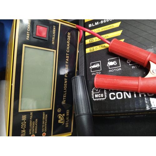 Smart Battery Charger For All Vehicles With Pulse Repair And Safety Features
