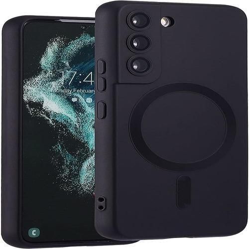 Samsung Galaxy S21 Magnetic Silicone Protective Case Cover, Flexible Design for Enhanced Grip