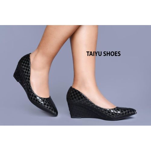 Fashion Ladie's Closed Wedge Shoes