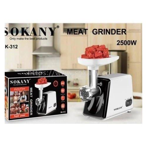 Multicolour Electric Meat Mincer & Grinder – Multi-Function Meat Processing Machine with Grinding Plates, Cutting Blade, Sausage Maker and Accessories