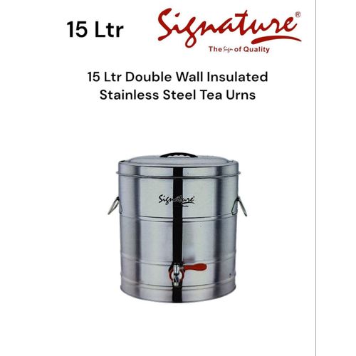 15L Double Wall Insulated Stainless Steel Tea Urn