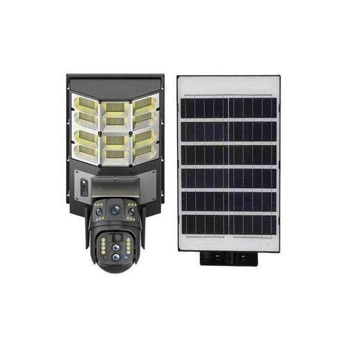 V380 4MP Solar Battery Powered Camera Solar Power CCTV 4G IP PTZ Dual Lens 3 Screens Camera And Street Light