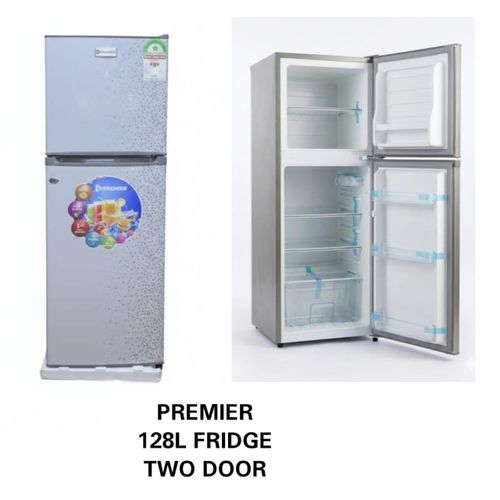 Two-Door Refrigerator with Freezer Compartment – 128L Capacity, Energy Efficient Cooling