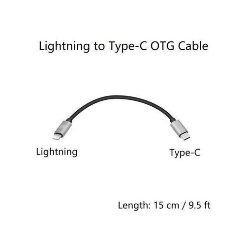 Meenova Lightning-to-MicroUSB USB DAC OTG Cable For IPhoneiPadiPod Chord Mojo Hugo Pha3 Fiio HiFi Oppo HA2 K5 Camera 15cm 12m-L To Type-C OTG 15cm
